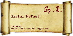 Szalai Rafael névjegykártya